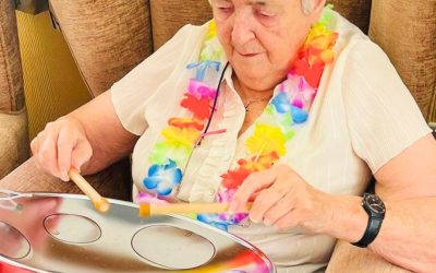 Activities Blog 1 Our Care Home in Evesham hosts joyful Steel Pan Music Event