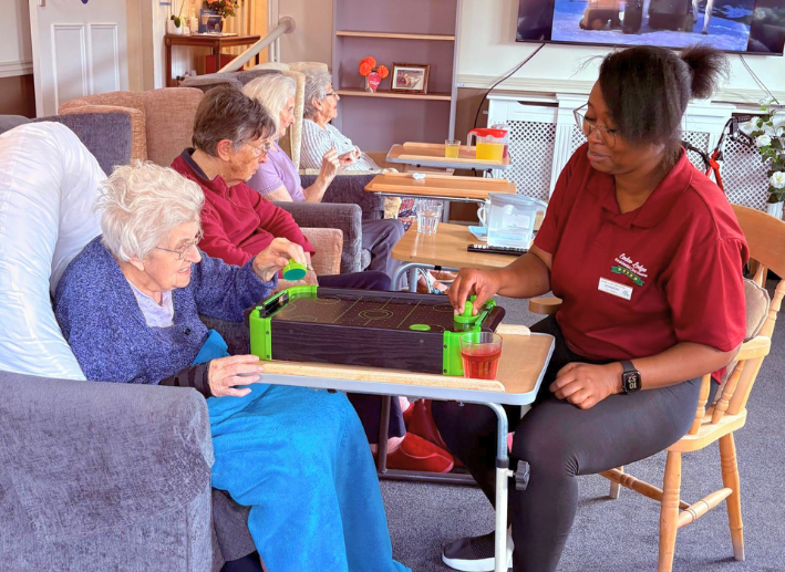 Activities for resident in care home in evesham